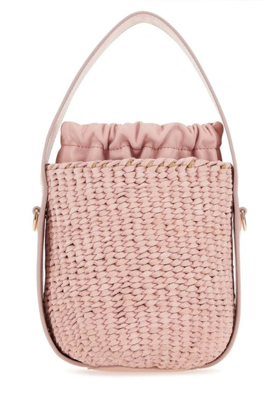 Shop Chloé Chloe Woman Pink Suede Bucket Bag
