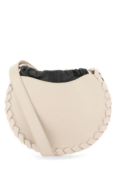 Shop Chloé Chloe Woman Powder Pink Leather Small Mate Crossbody Bag