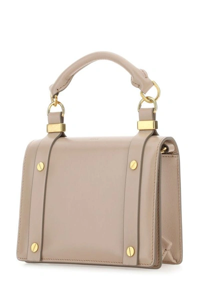 Shop Chloé Chloe Woman Powder Pink Leather Small Ora Handbag