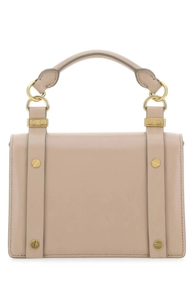 Shop Chloé Chloe Woman Powder Pink Leather Small Ora Handbag