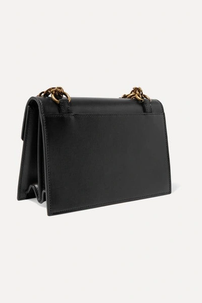 Shop Christian Louboutin Women Mini Elisa Black Leather Shoulder Bag