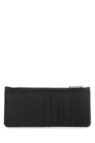 Shop Dolce & Gabbana Man Black Leather Card Holder