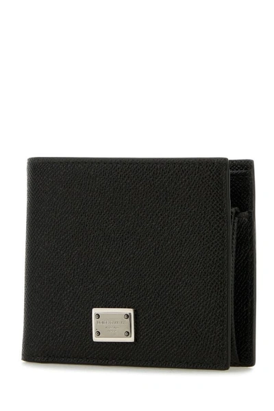 Shop Dolce & Gabbana Man Black Leather Wallet