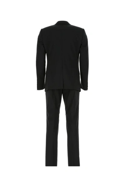 Shop Dolce & Gabbana Man Black Light Wool Martini Suit