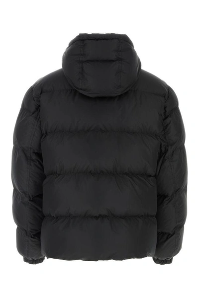 Shop Dolce & Gabbana Man Black Polyester Padded Jacket