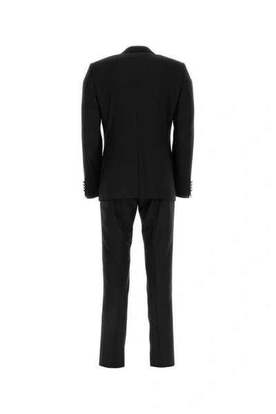 Shop Dolce & Gabbana Man Black Wool Blend Martini Suit