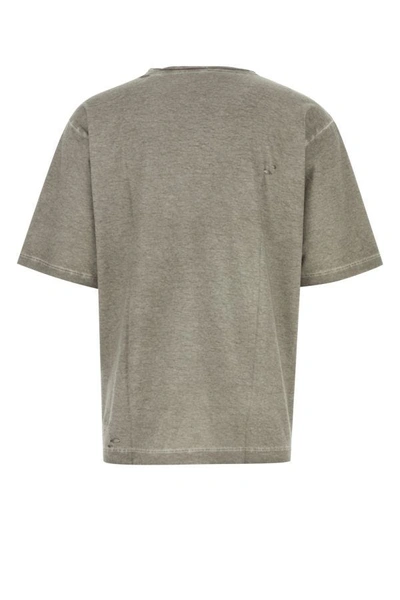 Shop Dolce & Gabbana Man Melange Grey Cotton Oversize T-shirt In Gray