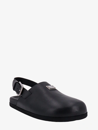 Shop Dolce & Gabbana Man Mule Man Black Sandals