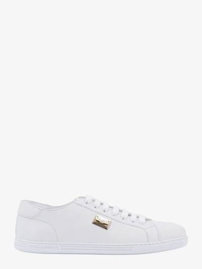 Shop Dolce & Gabbana Man Saint Tropez Man White Sneakers