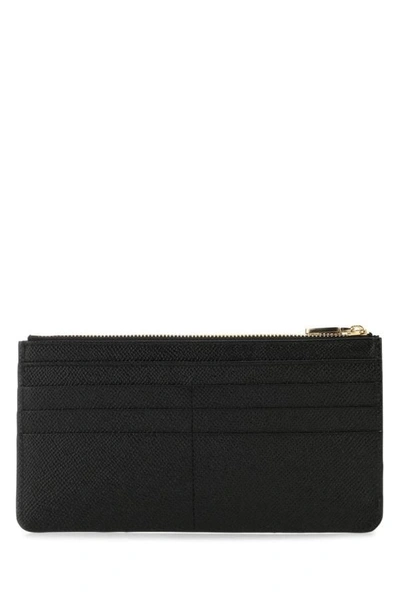 Dolce & Gabbana Dolce&gabbana Dauphine Zipped Card Holder In Black