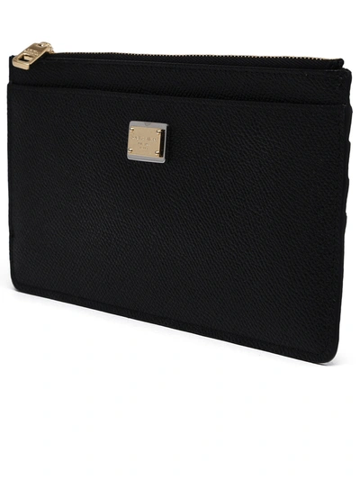 Shop Dolce & Gabbana Woman  Black Leather Card Holder