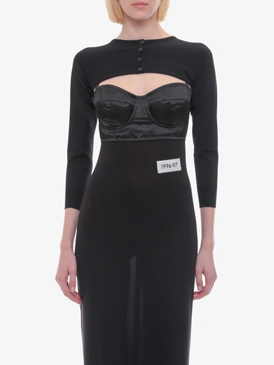 Shop Dolce & Gabbana Woman Shrug Woman Black Top