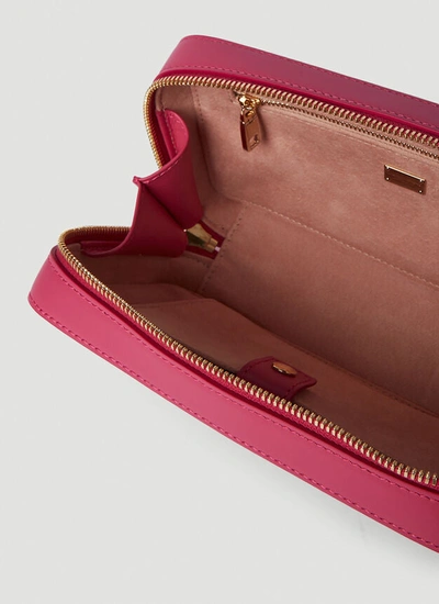 Shop Dolce & Gabbana Women Padded Logo Shoulder Bag In Pink