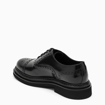 Shop Dolce & Gabbana Dolce&gabbana Brushed Calfskin Oxfords Shoes Men In Black