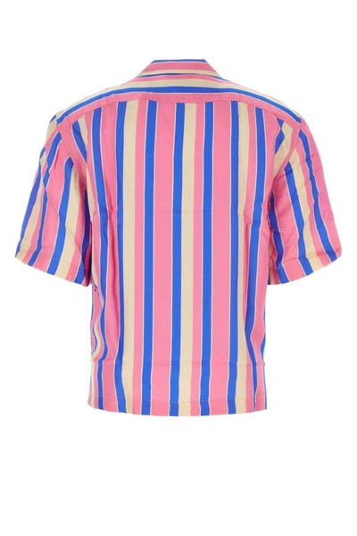 Shop Dries Van Noten Man Embroidered Satin Oversize Cassi Shirt In Multicolor