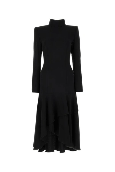 Shop Dries Van Noten Woman Black Jersey Drey Dress