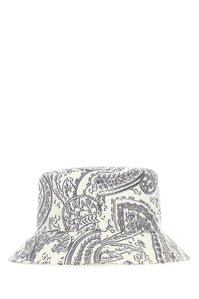 Shop Etro Woman Printed Polyester Hat In Multicolor