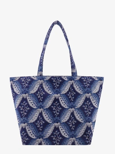 Shop Etro Woman Soft Trotter Woman Blue Shoulder Bags