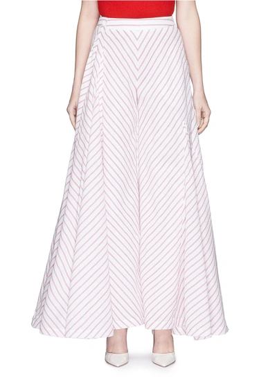 Rosie Assoulin 'miss Direction' Stripe Seersucker Wide Leg Pants