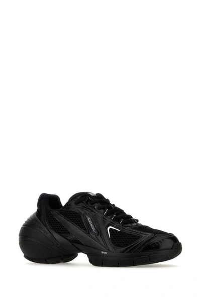 Shop Givenchy Man Black Mesh And Synthetic Leather Tk-mx Sneakers