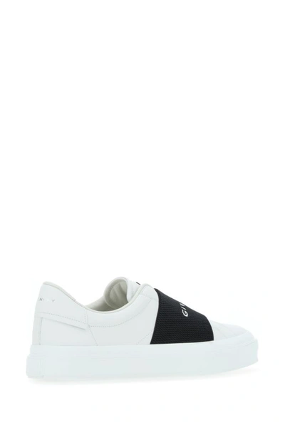 Shop Givenchy Man White Leather New City Slip Ons