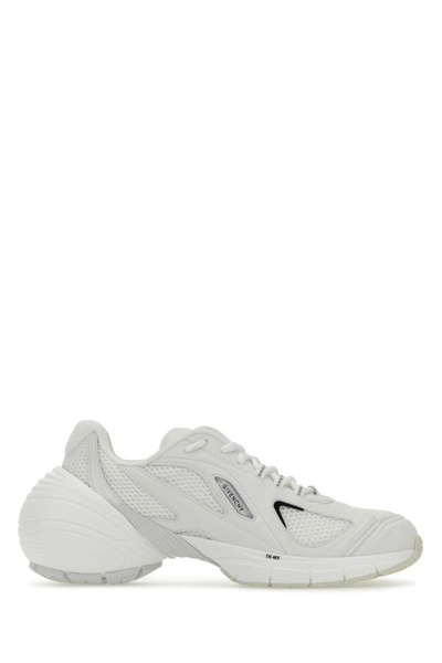 Shop Givenchy Man White Mesh And Synthetic Leather Tk-mx Sneakers