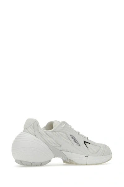 Shop Givenchy Man White Mesh And Synthetic Leather Tk-mx Sneakers