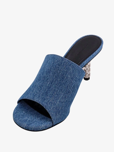 Shop Givenchy Woman 4g Woman Blue Sandals