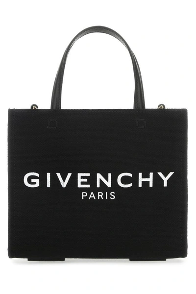 Shop Givenchy Woman Black Canvas G-tote Handbag