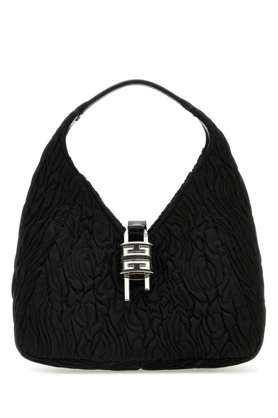 Shop Givenchy Woman Black Fabric G-hobo Mini Handbag
