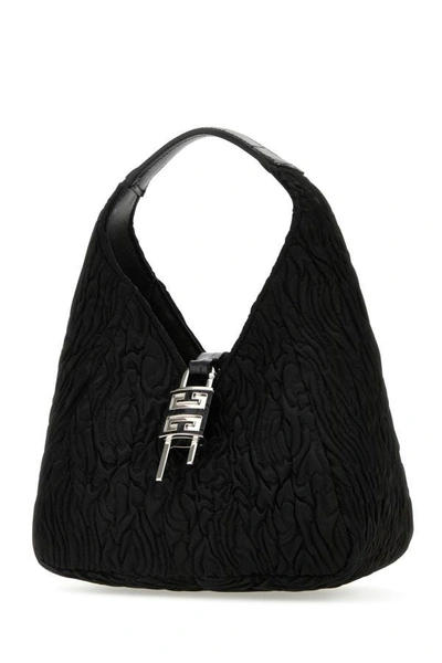 Shop Givenchy Woman Black Fabric G-hobo Mini Handbag