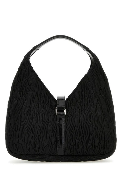 Givenchy Fabric G-hobo Mini Handbag With Chain Detail In Black