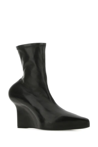 Shop Givenchy Woman Black Nappa Leather Ankle Boots