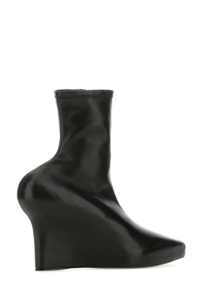 Givenchy Nappa Leather Ankle Boots With 8 Cm Wedge Height In Black