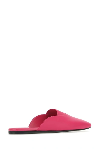 Shop Givenchy Woman Fuchsia Fabric 4g Slippers In Pink