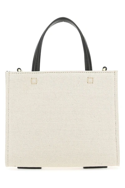 Givenchy Woman Ivory Canvas Mini G-tote Handbag In White
