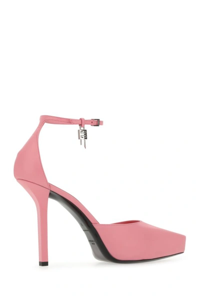 Givenchy G Lock Leather Platform Pump In Pink