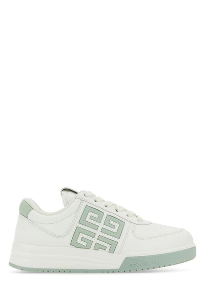 Shop Givenchy Woman Two-tone Leather G4 Sneakers In Multicolor