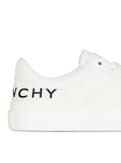 Shop Givenchy Women City Sport Sneakers In Leather In White