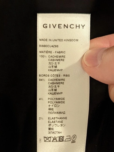 Shop Givenchy Women Intarsia Cashmere Black Sweater