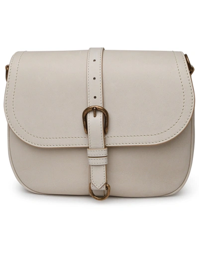 Shop Golden Goose Woman  Sally Leather Bag In White