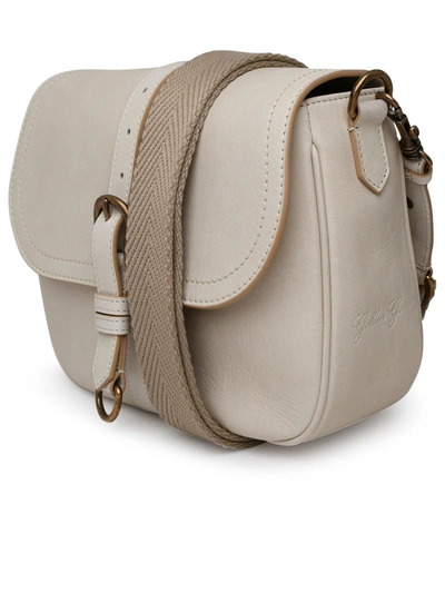 Shop Golden Goose Woman  Sally Leather Bag In White