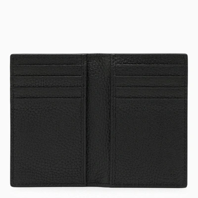 Shop Gucci Black Vertical Wallet In Jumbo Gg Men