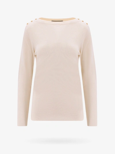 Shop Gucci Woman Sweater Woman Beige Knitwear In Cream