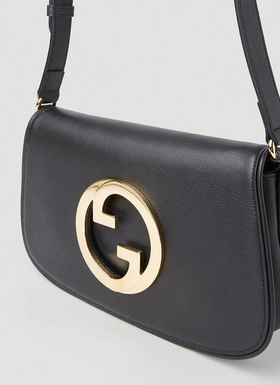 Shop Gucci Women Blondie Roxy Shoulder Bag In Black