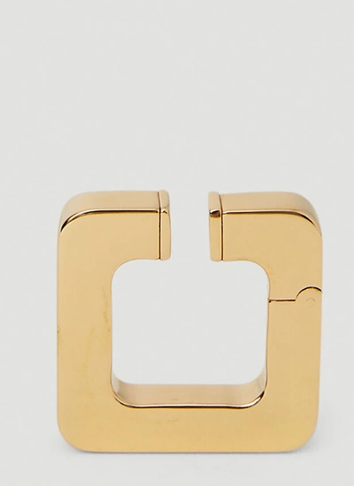 Shop Gucci Women Logo Engraved Ear Cuff In Gold