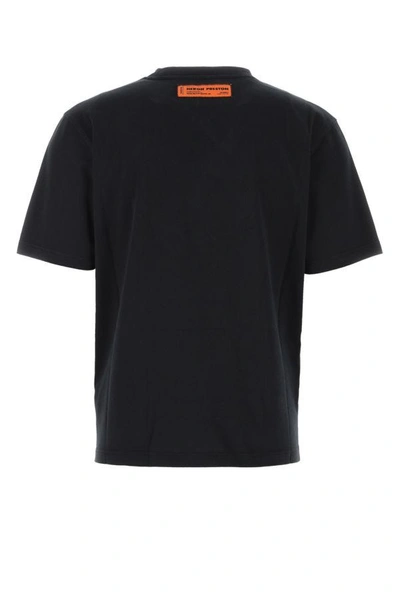 Shop Heron Preston Man Black Cotton Oversize T-shirt