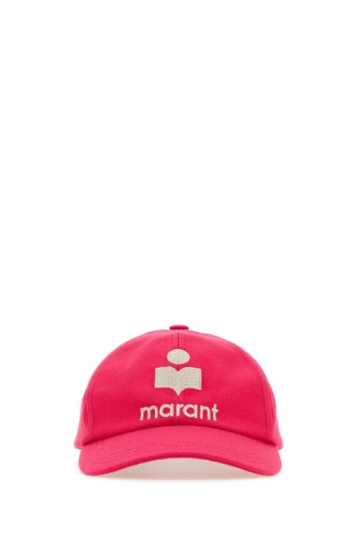 Shop Isabel Marant Woman Fuchsia Cotton Tyron Baseball Cap In Pink