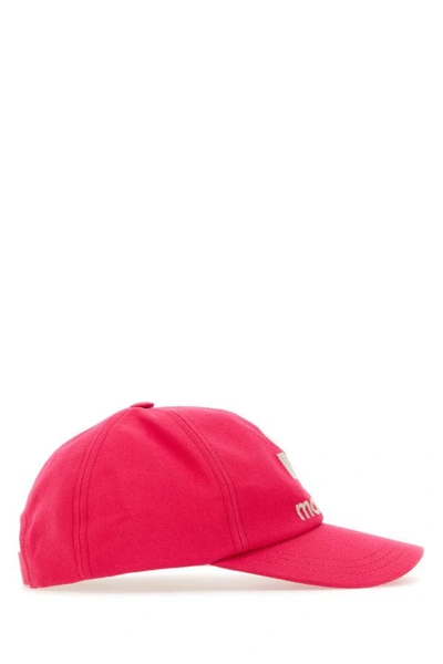 Shop Isabel Marant Woman Fuchsia Cotton Tyron Baseball Cap In Pink