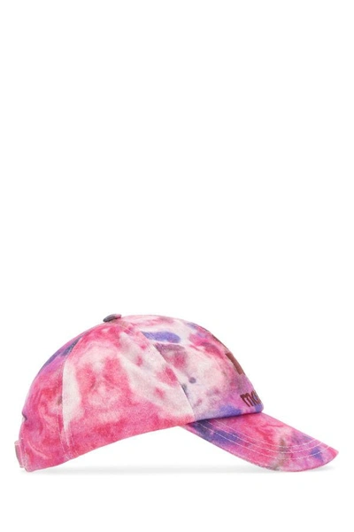Isabel Marant Women Printed Cotton Tyron Baseball Cap In Multi
